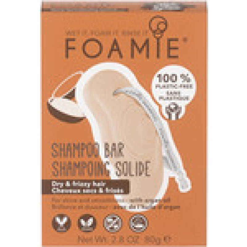 Foamie Kiss Me Argan Shampoo Bar (dry and curly hair) - Solid shampoo