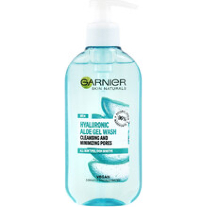 Garnier Hyaluronic Aloe Gel Wash Cleansing and Minimizing Pore - Cleansing gel for all skin types