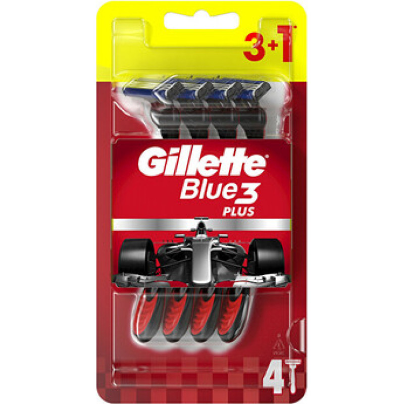 Gillette Blue3 Plus 3+1 ks - Jednor&aacute;zov&aacute; hol&iacute;tka