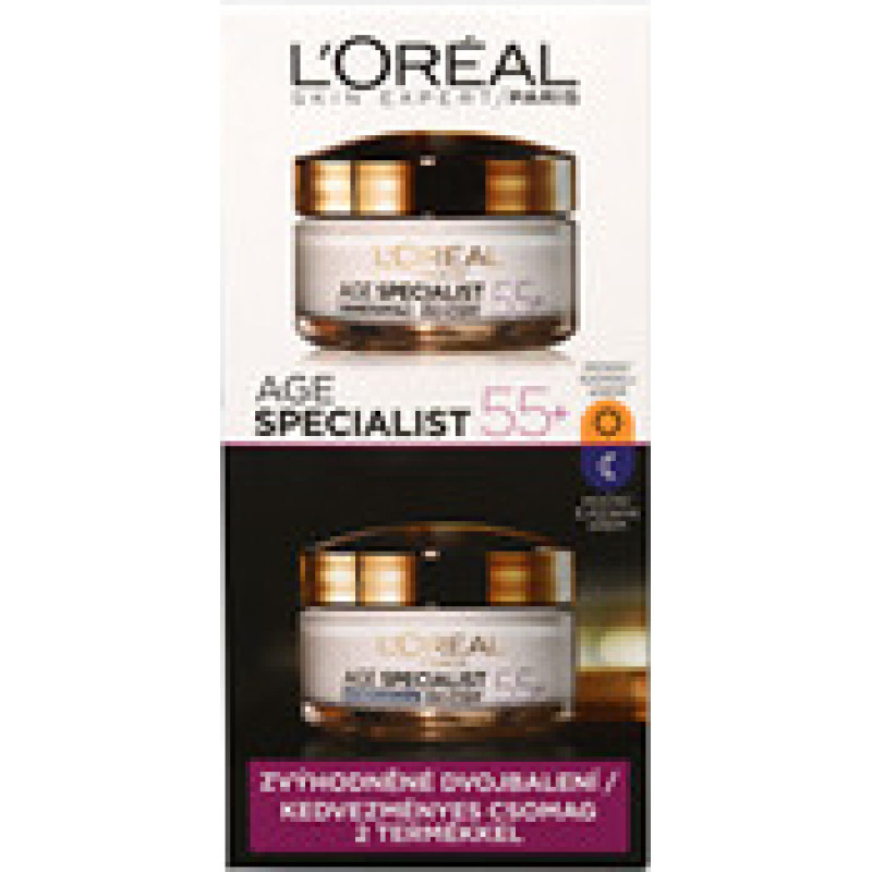 L&acute;or&eacute;al Set of Day and Night Anti-wrinkle Age Special ist 55+ 2 x 50 ml