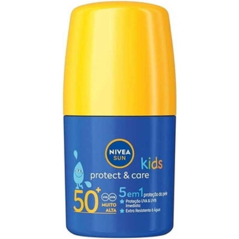 Nivea Sun Kids Protect & Care 5-In-1 Roll-On SPF 50+ - Opalovac&iacute; kr&eacute;m roll-on
