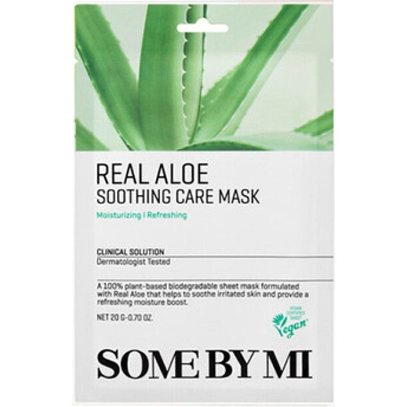 Some By Mi Real Aloe Soothing Care Mask - Zklidňuj&iacute;c&iacute; maska s aloe vera