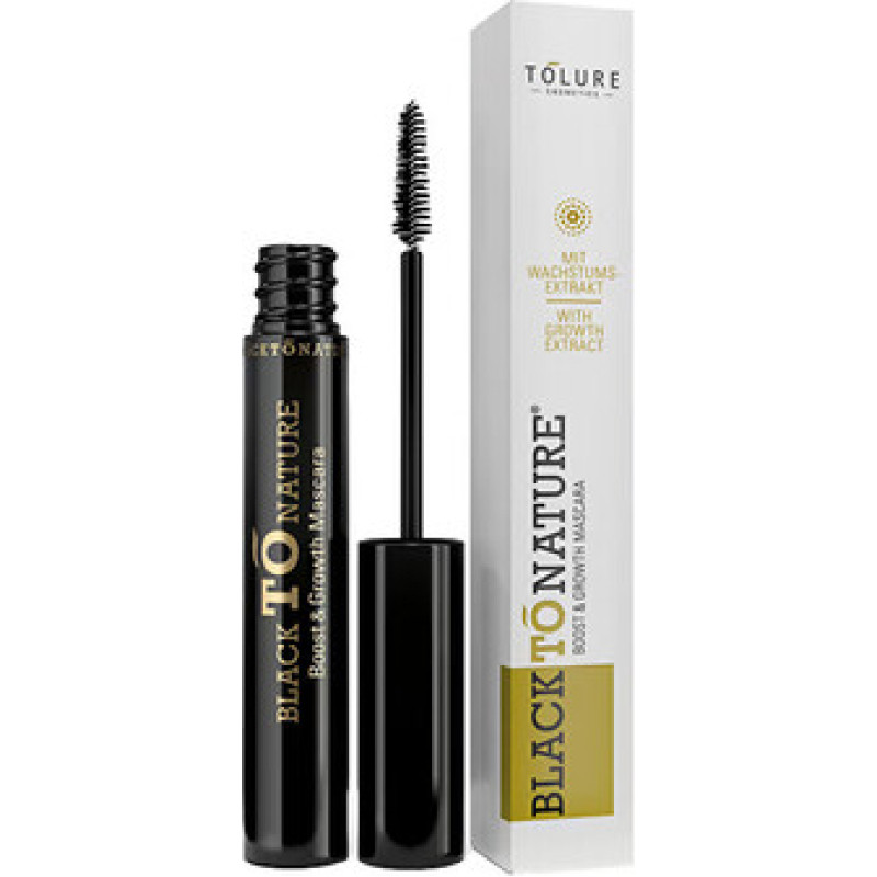 Tolure Cosmetics Black To Nature Boost & Growth Mascara - Řasenka pro růst řas 8,5 ml