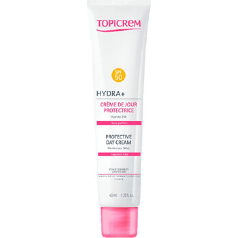 Topicrem HYDRA+ Protective Day Cream SPF 50 - Hydratačn&iacute; denn&iacute; kr&eacute;m pro citlivou pleť