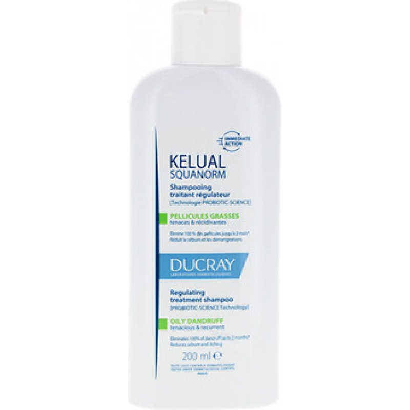 Ducray Kelual Squanorm Regulating Treatment Shampoo - &Scaron;ampon pro p&eacute;či o mastn&eacute; lupy