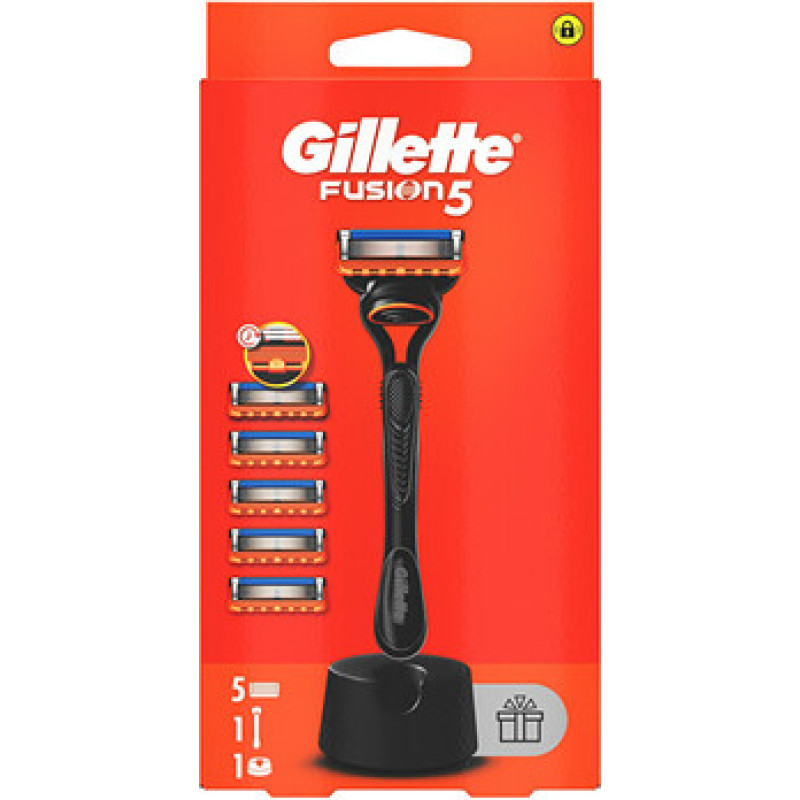 Gillette Fusion - Holic&iacute; strojek + 5 hlavic
