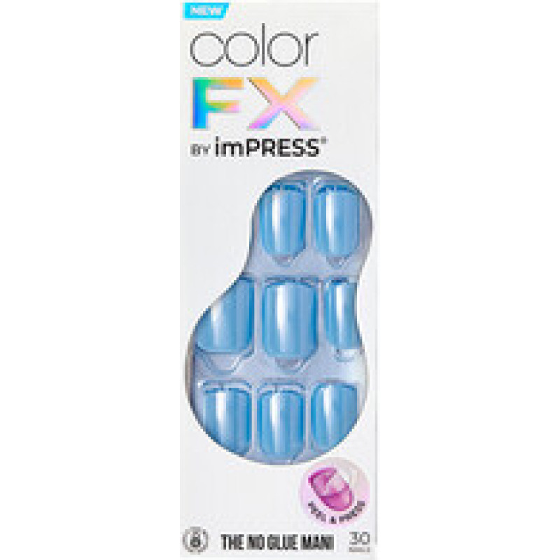 Impress Color FX - Meta - Nalepovac&iacute; nehty 30 ks