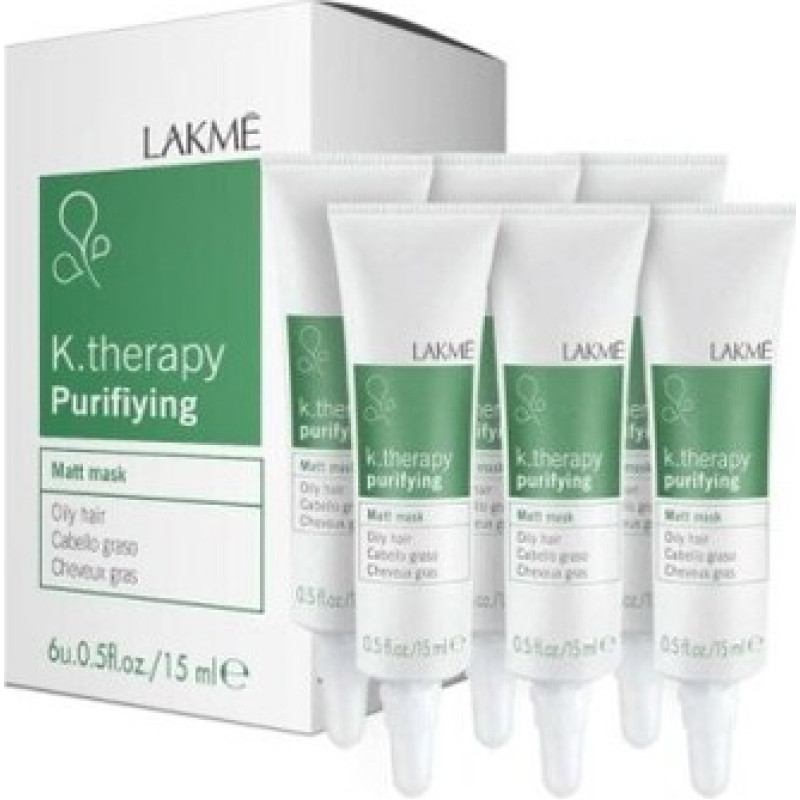 Lakm&eacute; K.Therapy Purifying Matt Mask - &Scaron;amponov&yacute; peeling pro mastn&eacute; vlasy