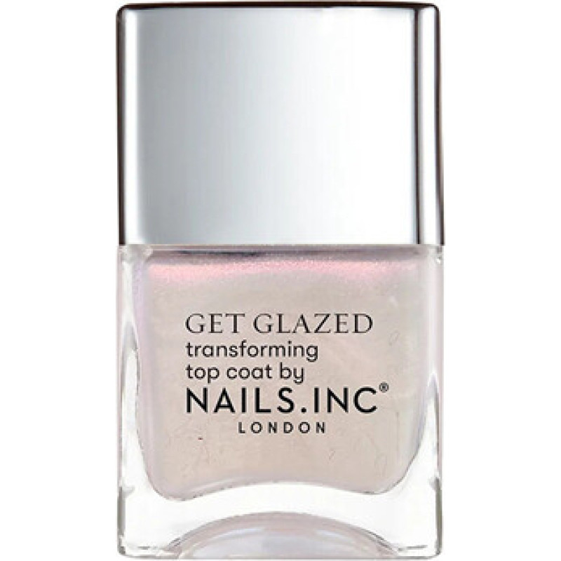 Nails.inc Better On Top Get Glazed Transforming Top Coat - Rychleschnouc&iacute; vrchn&iacute; lak na nehty 14 ml