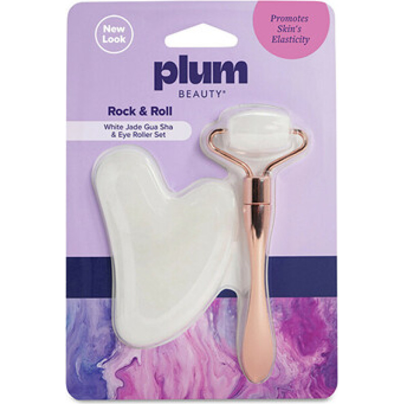 Plumbeauty Rock & Roll Set - Mas&aacute;žn&iacute; v&aacute;leček a Gua sha