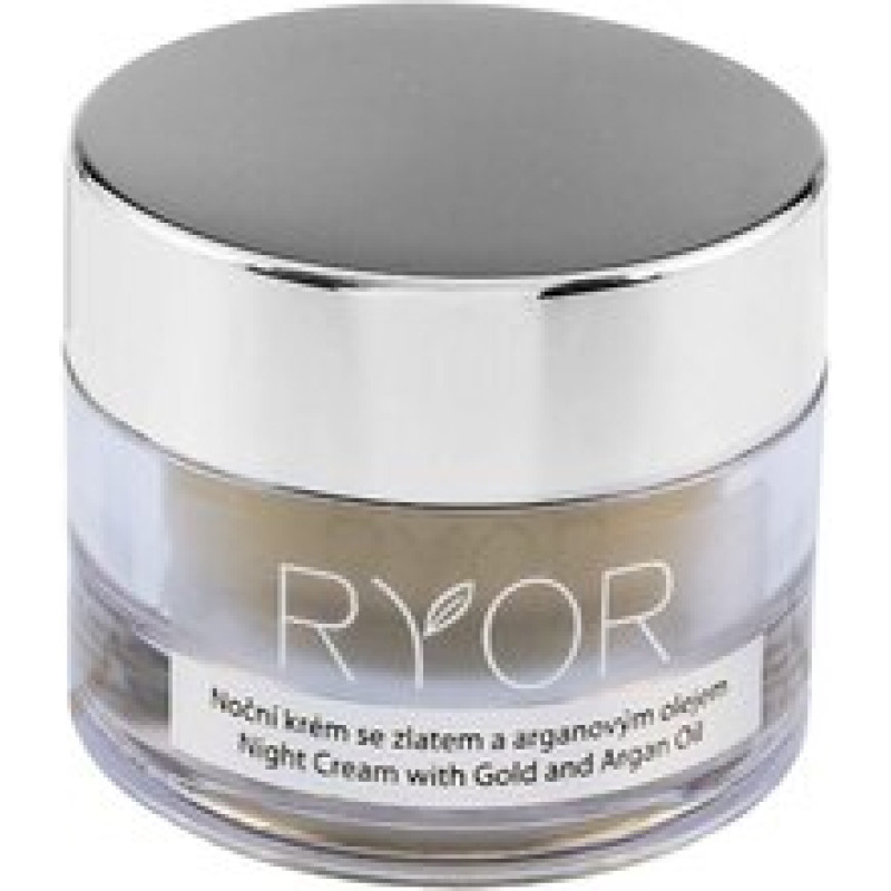Ryor Argan Care with Gold Night Cream - Nočn&iacute; kr&eacute;m se zlatem a arganov&yacute;m olejem