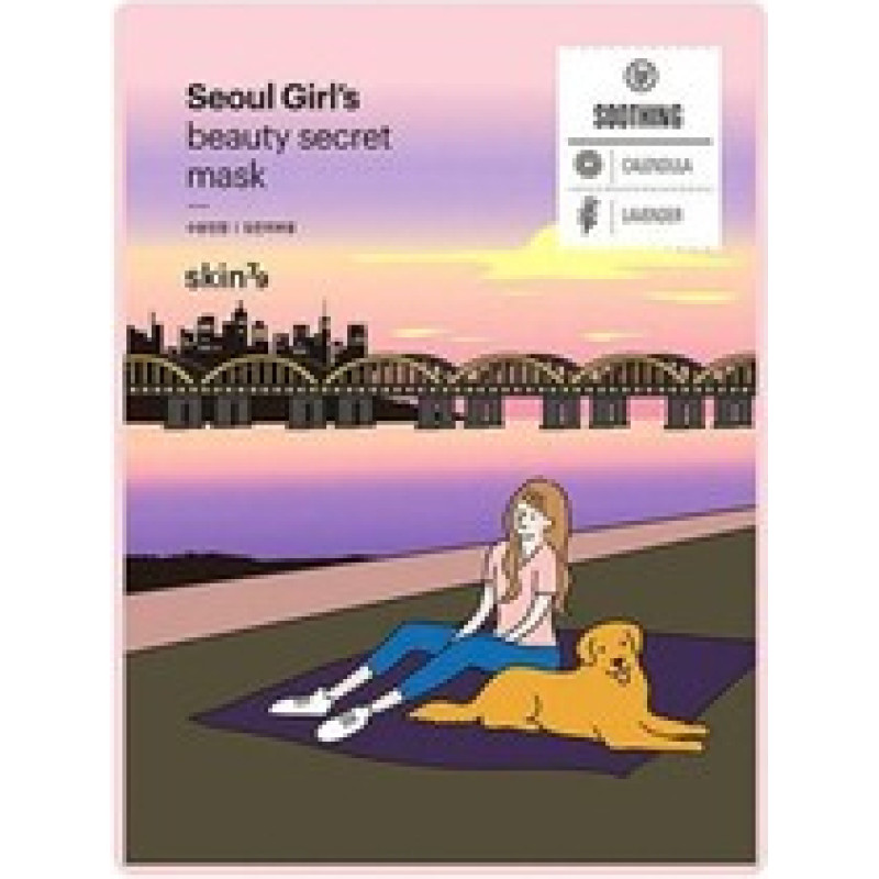 Skin79 Seoul Girl`s Beauty Secret Mask Soothing Mask - Pl&aacute;t&yacute;nkov&aacute; zklidňuj&iacute;c&iacute; maska