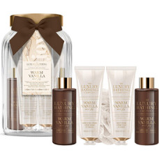 The Luxury Bathing Company D&aacute;rkov&aacute; sada ve skleněn&eacute; d&oacute;ze ( Vanilka )