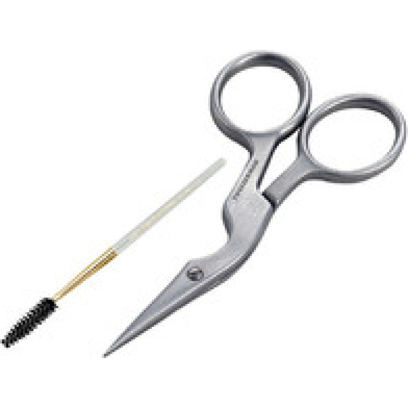 Tweezerman Brow Shaping Scissors & Brush Stainless Steel - Nůžky a kart&aacute;ček na oboč&iacute;