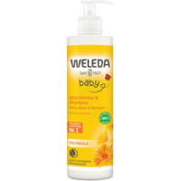 Weleda Body Wash & Shampoo - Měs&iacute;čkov&yacute; myc&iacute; kr&eacute;m a &scaron;ampon