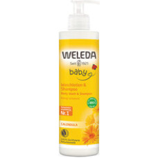 Weleda Body Wash & Shampoo - Měs&iacute;čkov&yacute; myc&iacute; kr&eacute;m a &scaron;ampon