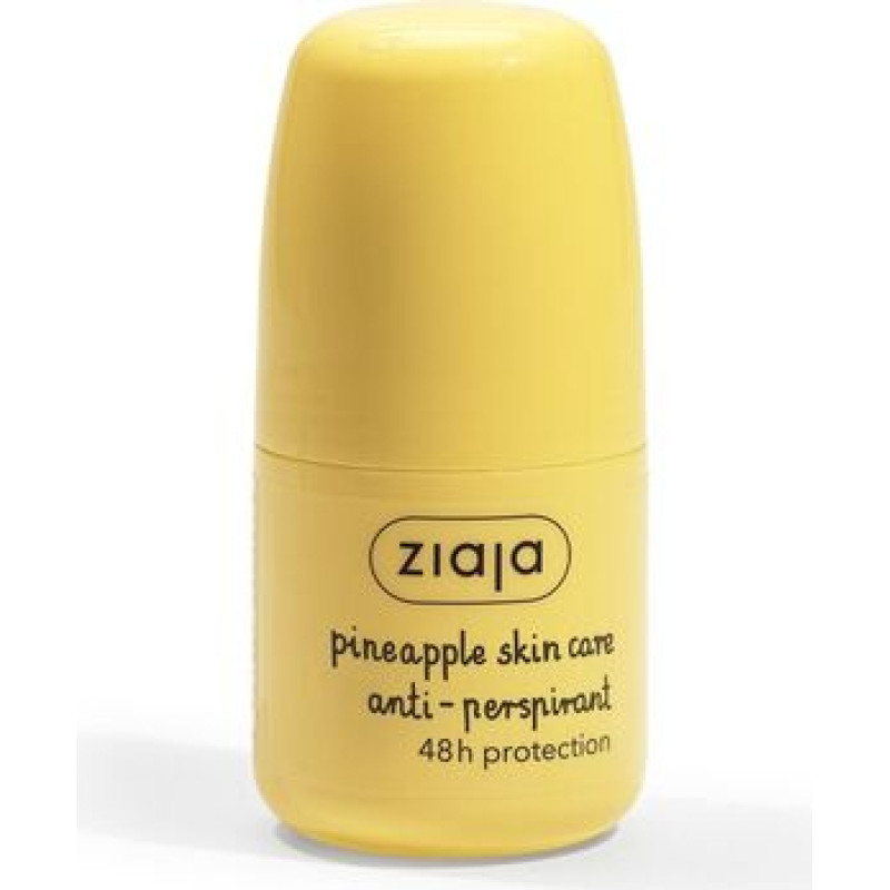Ziaja Pineapple Roll-On - Antiperspirant with pineapple and caffeine