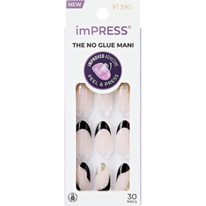 Kiss My Face imPRESS Nails Illusion - Samolep&iacute;c&iacute; nehty ( 30 ks )