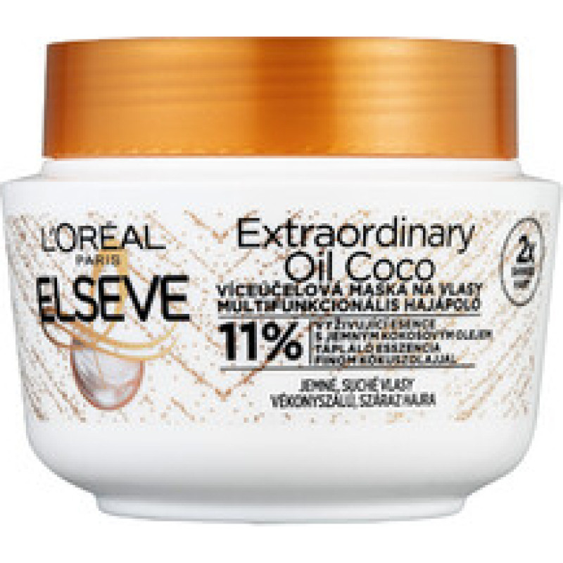 L&acute;or&eacute;al Professionnel Hair mask with coconut oil for normal to dry, Elseve hair Elseve Extraordinary Oil 300 ml