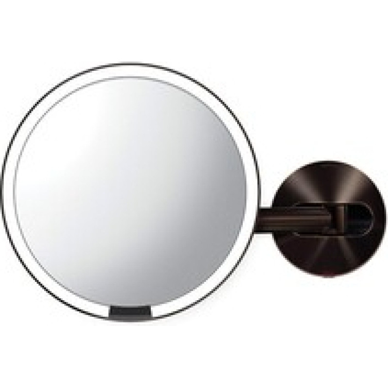 Simplehuman Dark Bronze - Kosmetick&eacute; zrc&aacute;tko na zeď se sensorem