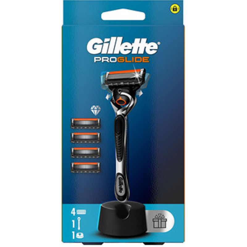 Gillette ProGlide - Holic&iacute; strojek + 4 n&aacute;hradn&iacute; hlavice