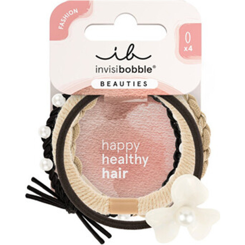 Invisibobble Beauties Flower Pearl - Gumička do vlasů 4 ks