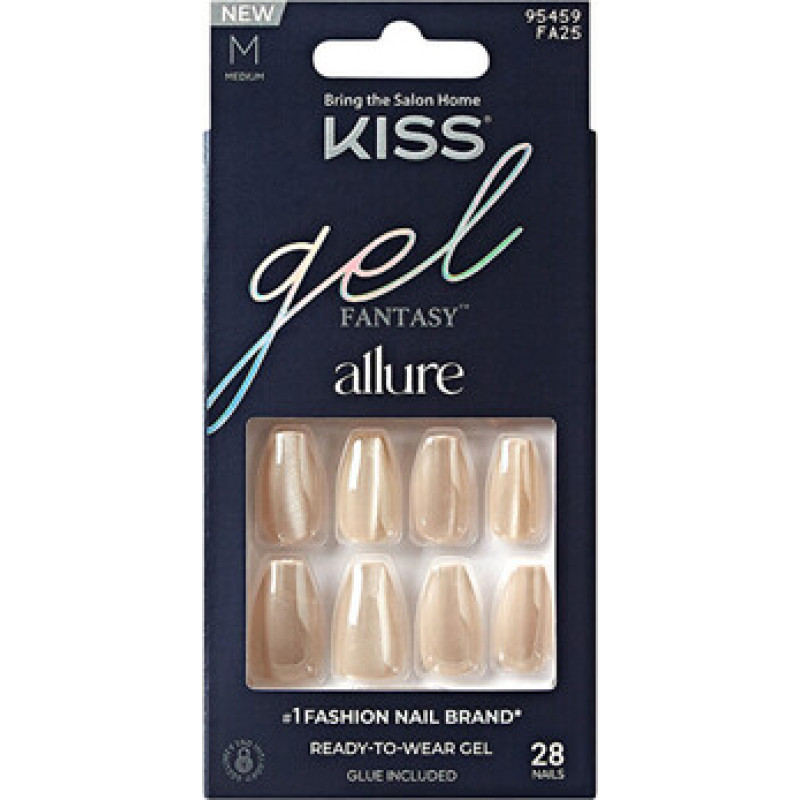 Kiss My Face Gel Fantasy Allure MoonBeam Nails - Gelov&eacute; nehty ( 28 ks )