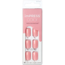 Kiss My Face ImPRESS Color Pretty Pink Nails 30 pcs