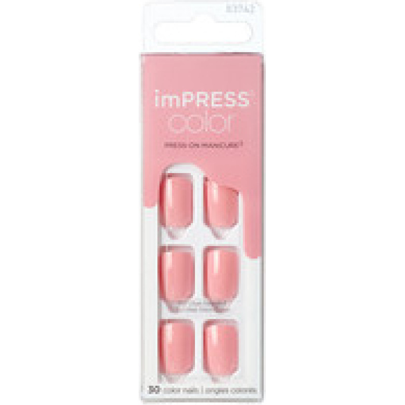 Kiss My Face ImPRESS Color Pretty Pink Nails 30 pcs