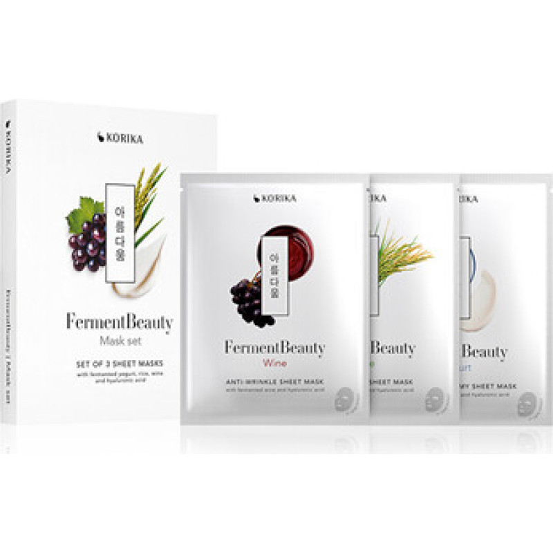 Korika FermentBeauty Mask Set - Sada pl&aacute;t&yacute;nkov&yacute;ch masek