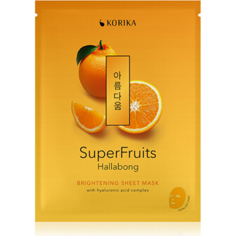 Korika Superfruits Hallabong Brightening Sheet Mask - Rozjasňuj&iacute;c&iacute; pl&aacute;t&yacute;nkov&aacute; maska