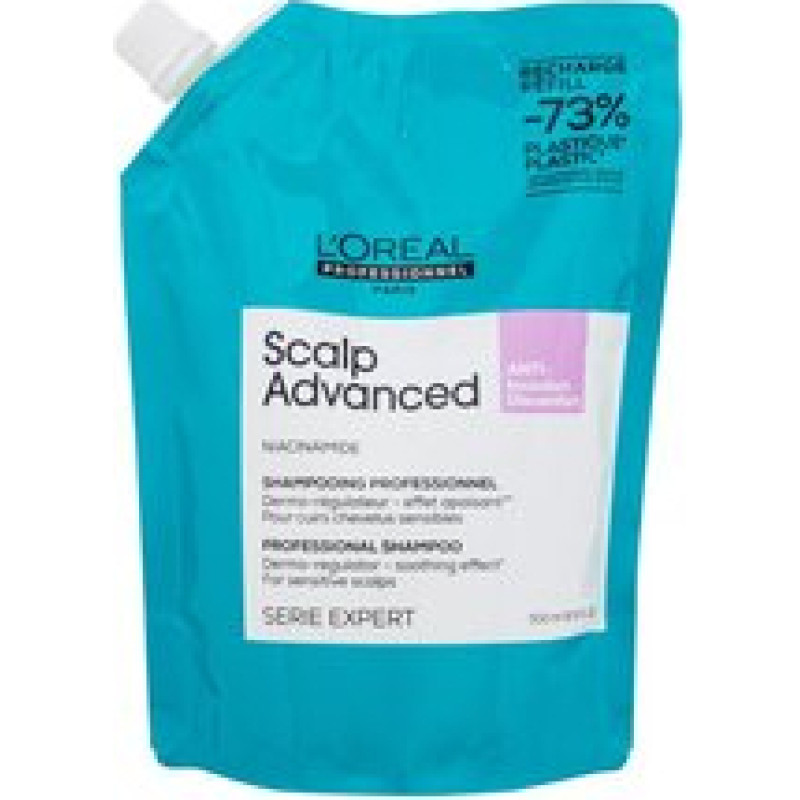L&acute;or&eacute;al Professionnel Scalp Advanced Anti-Discomfort Professional Shampoo Refill - N&aacute;plň zklidňuj&iacute;c&iacute;ho &scaron;amponu pro citlivou vlasovou pokožku