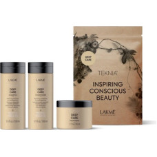 Lakm&eacute; Teknia Deep Care Travel Pack - Sada pro such&eacute; a po&scaron;kozen&eacute; vlasy