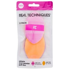 Real Techniques Miracle 2-In-1 Powder Puff Duo - Aplik&aacute;tor