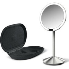 Simplehuman Sensor s LED osvětlen&iacute;m, 10x zvět&scaron;en&iacute; - Cestovn&iacute; dob&iacute;jec&iacute; kosmetick&eacute; zrc&aacute;tko