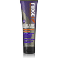 Fudge Clean Blonde Damage Rewind Violet Toning Shampoo - Purple toning shampoo for blonde and highlighted hair