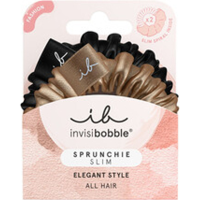 Invisibobble Sprunchie Slim True Golden - Gumičky do vlasů ( 2 ks )