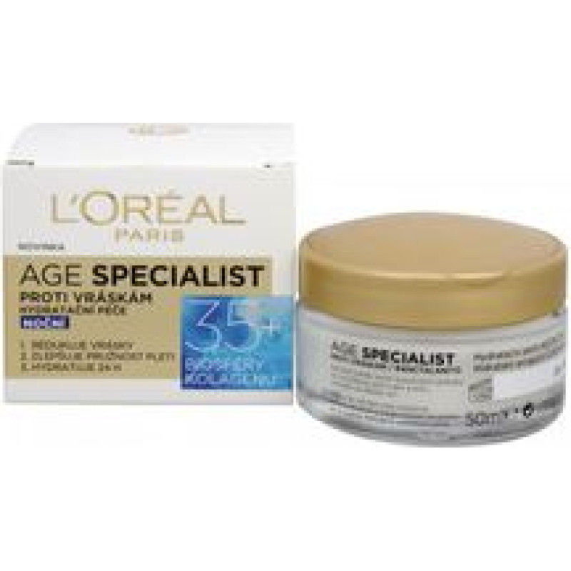L&acute;or&eacute;al Night Wrinkle Cream Age 35+ Specialist