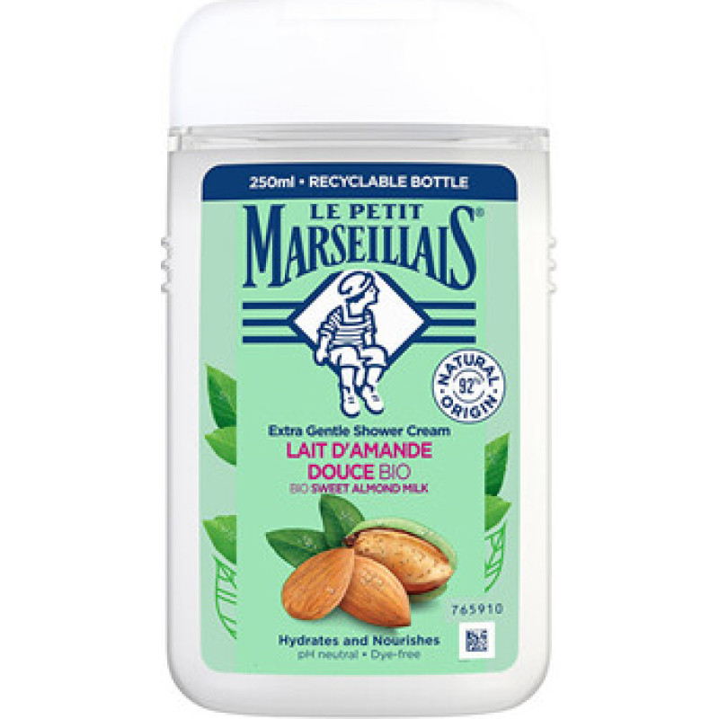 Le Petit Marseillais BIO Sweet Almond Milk Shower Cream - Kr&eacute;mov&yacute; sprchov&yacute; gel