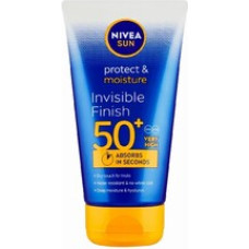 Nivea Invisible Finish Sun Protect & Moisture Sun Milk SPF 50+ - Ml&eacute;ko na opalov&aacute;n&iacute;