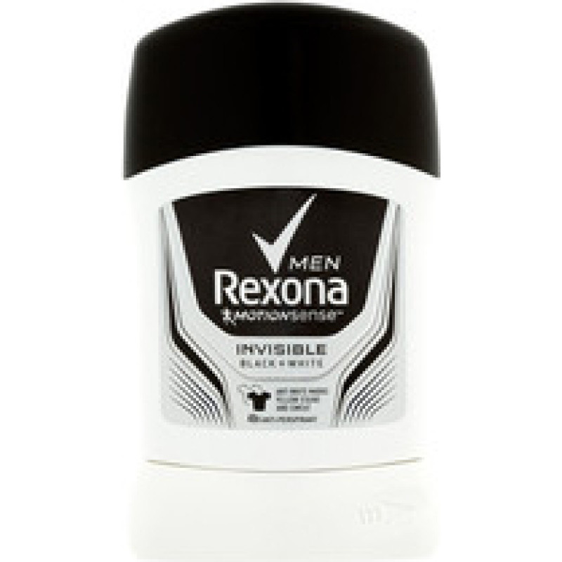 Rexona Men Motionsense Invisible Black+White Deostick