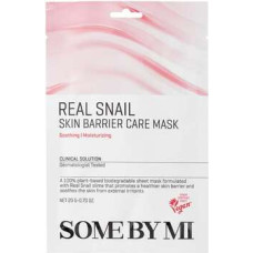 Some By Mi Real Snail Skin Barrier Care Mask - Posiluj&iacute;c&iacute; pl&aacute;t&yacute;nkov&aacute; maska pro regeneraci a obnovu pleti