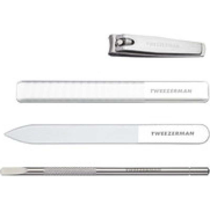 Tweezerman Glass Manicure Set - Sada na manik&uacute;ru se skleněn&yacute;mi piln&iacute;ky