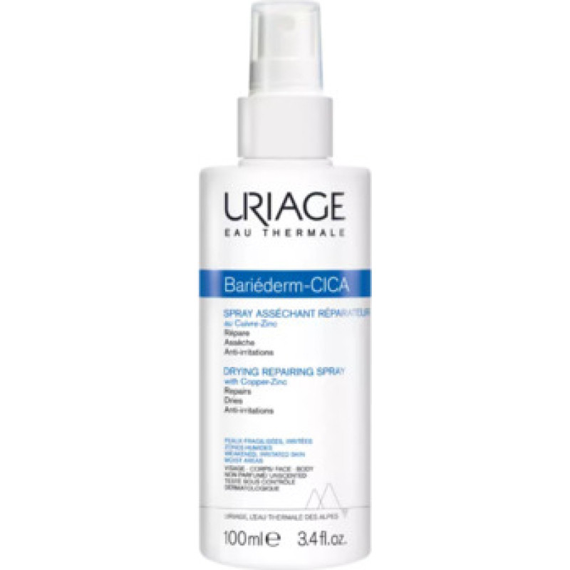 Uriage Bariederm Drying Reparing CICA-SPRAY with Cu-Zn