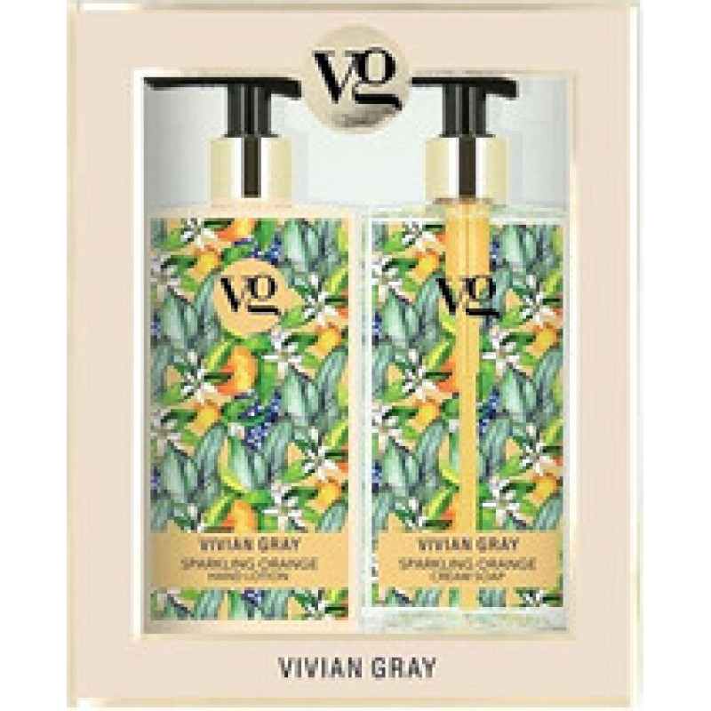 Vivian Gray Sparkling Orange Cream Soap & Hand Lotion Set - Kosmetick&aacute; sada na ruce