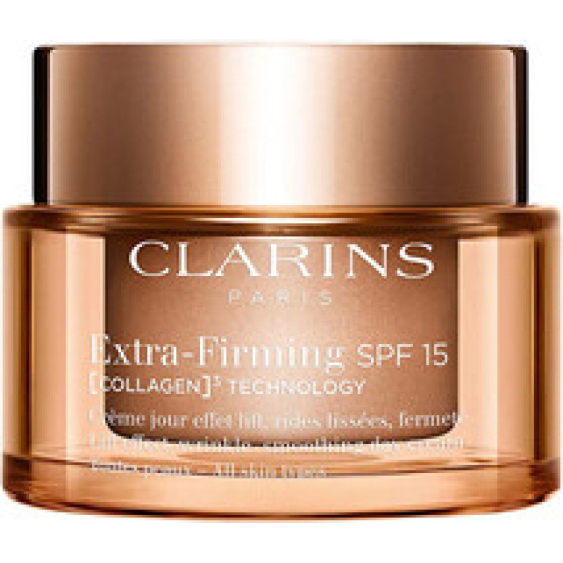Clarins Extra-Firming Collagen Technology Cream SPF 15 - Denn&iacute; zpevňuj&iacute;c&iacute; kr&eacute;m pro v&scaron;echny typy pleti