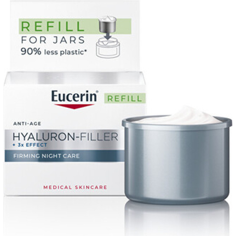Eucerin Hyaluron-Filler+3x Effect Firming Night Care Refill - N&aacute;hradn&iacute; n&aacute;plň pro zpevňuj&iacute;c&iacute; nočn&iacute; kr&eacute;m