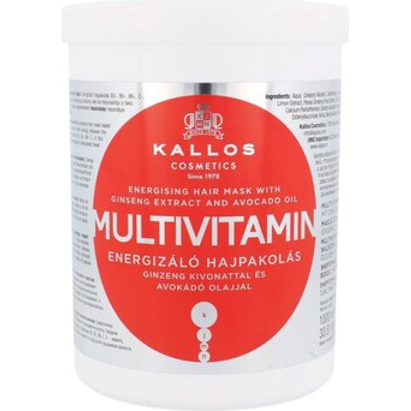 Kallos Multivitamin with Ginseng Extract and Avocado Hair Mask
