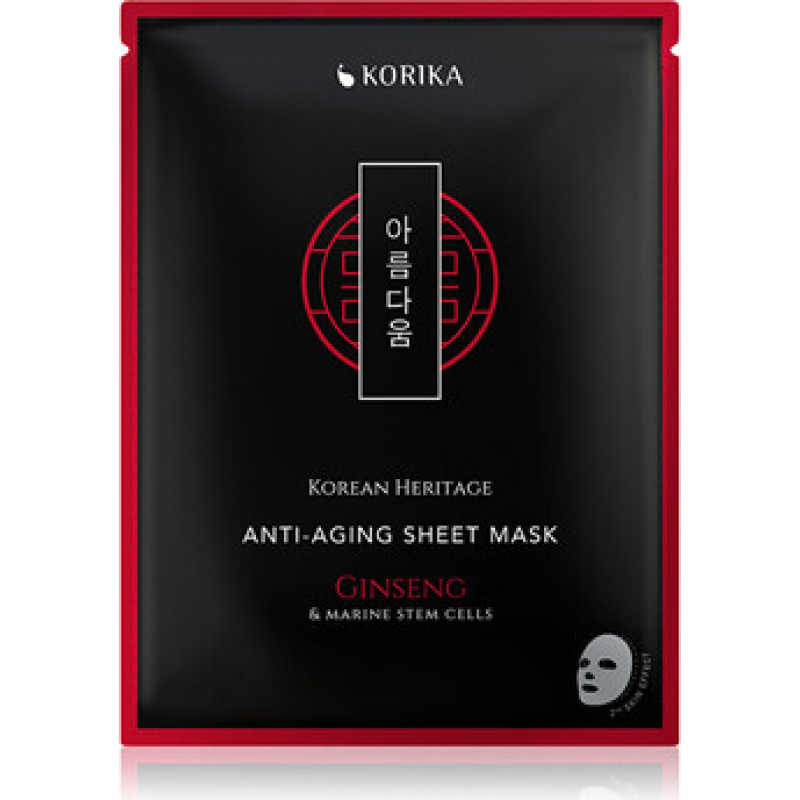 Korika Korean Heritage Anti-Aging Sheet Mask - Pl&aacute;t&yacute;nkov&aacute; maska proti st&aacute;rnut&iacute;
