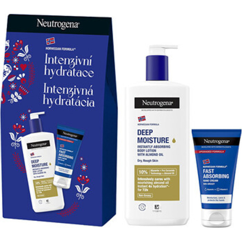 Neutrogena Deep Moisture Set - D&aacute;rkov&aacute; sada tělov&eacute; p&eacute;če